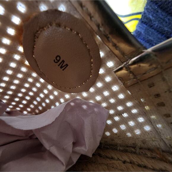 MICHAEL KORS HASTINGS METALLIC LINEN SLIP ON SIZE 9M - Picture 8 of 9